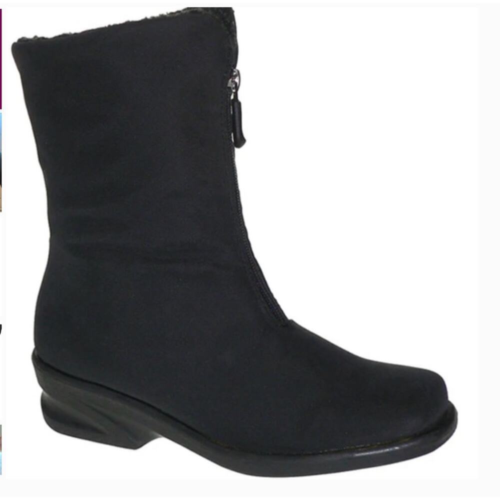 Toe Warmers Made in Canada Michelle Boots Black Lined Waterproof sz 9